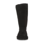 BEARPAW Women's Elle Tall Black Size 10 | Slip On Boots | Cozy & Comfortable Winter Boot for Women