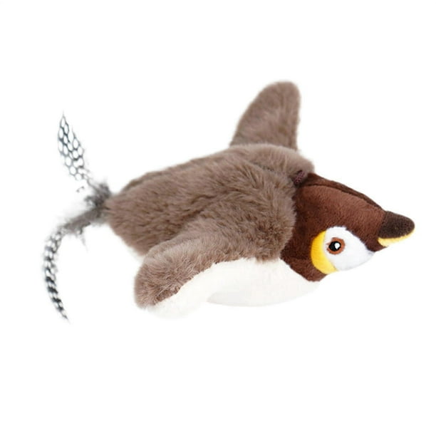 Electronic Sparrow Cat Toy Simulated Flying Stick Sensor Teaser Wand Touch Interactive Tool Indoor Toy Eser No Catnip