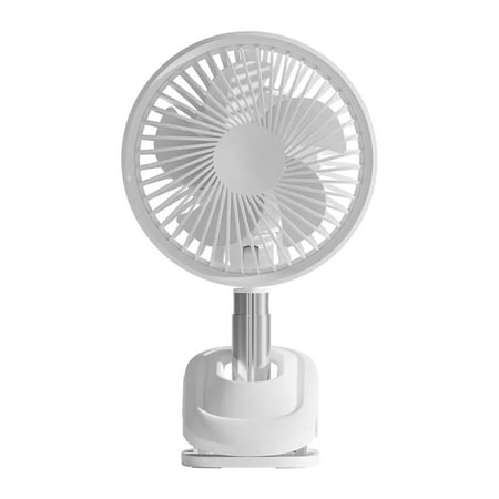 

Protable Clip On Fan Wireless Powerful Bed Fan 360°Adjustable USB Rechargeable Mini Fan Speed Adjustable Stroller Fan Tiny 2000mAh Last for 3-6 Hours Little Battery Operated Rotating