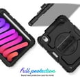 thumbnail image 2 of navor Rugged Cover Compatible with iPad Mini 6 (2021), Rotatable Kickstand Shoulder & Hand Strap Shockproof Heavy Duty Protective Case, 2 of 9