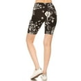 thumbnail image 4 of Womens High Waist Ultra Soft Printed Fashion Biker Shorts, 4 of 4