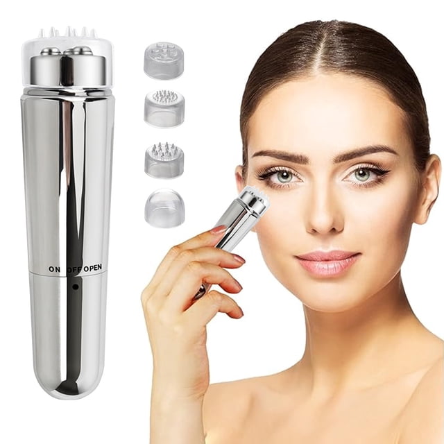 Xihbxyly Varita para Levantar Los Ojos, Aplicador Vibratorio de Crema para Ojos, Dispositivo para Reducir Ojeras, Herramienta para Aliviar La Hinchazón, Solución para Suavizar Las Arrugas, Rutina Dia