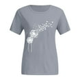thumbnail image 4 of T-Shirt à Manches Courtes Imprimé Col Rond pour Femme, 4 of 5
