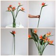 thumbnail image 2 of Flor artificial pájaro del paraíso, flor de plástico para decoración del hogar (naranja), 1 unidad, 2 of 8