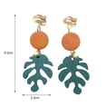 thumbnail image 6 of SmartBy 1 Pair Clip Earrings Bow Tassels Jewelry Non-piercing Rhinestones Drop Earrings Birthday Gifts, 6 of 7