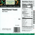 thumbnail image 3 of Frontier Co-op Nutritional Yeast, Mini Flakes, 16 oz Bag, 3 of 10