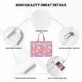 thumbnail image 4 of Saiise Sanrio Print Zipper Document File Bag Pouch with Handle Waterproof Double Pocket Canvas File Storage Bag for Project Office School Foldable File Document Handbag Carrying Bag, 4 of 7