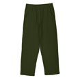 thumbnail image 5 of DeHolifer Girls Pants Cotton Linen Elastic Waisted Solid Color Straight Leg Summer Lightweight Loose Comfy Pants,10 Years, 5 of 7