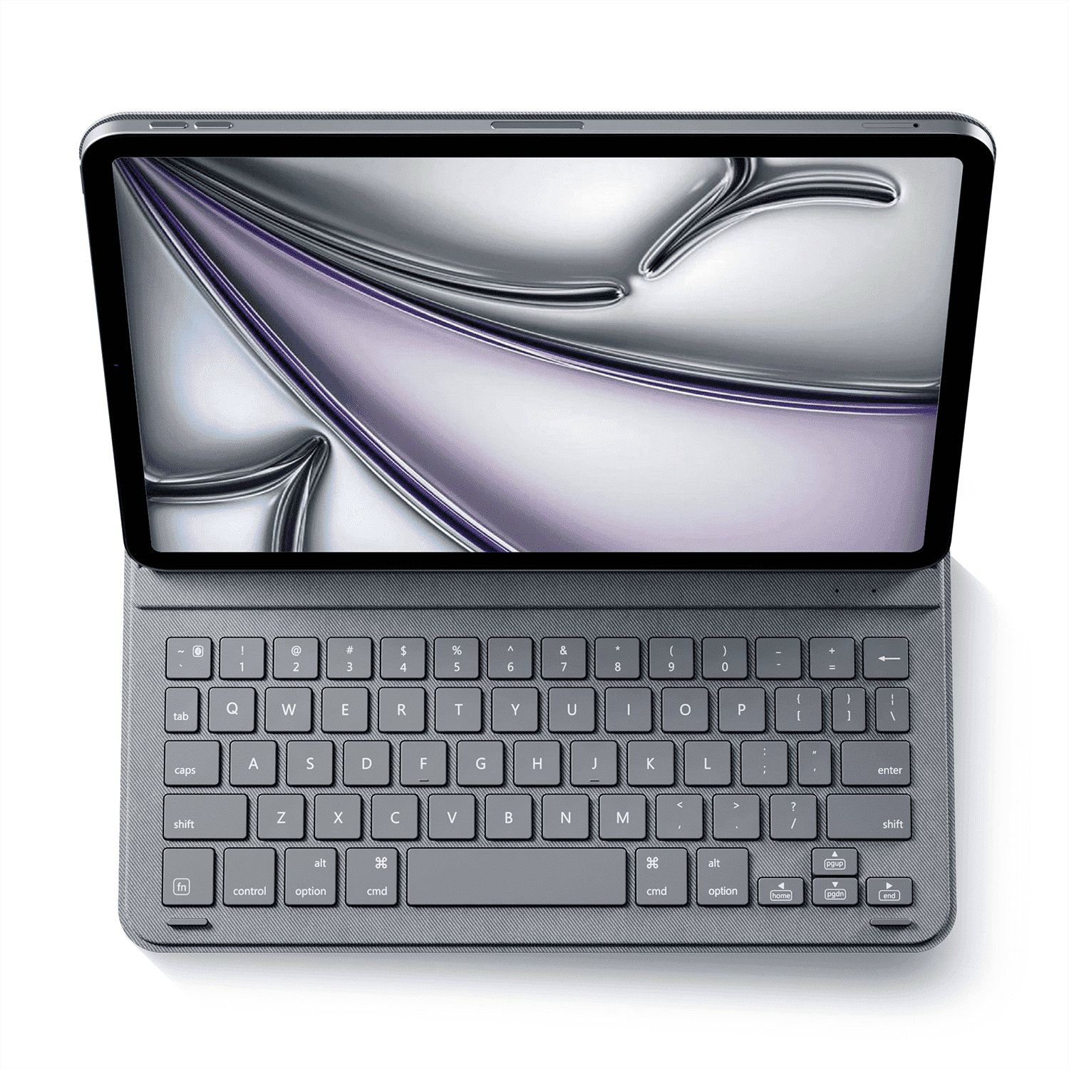 edaiser Smart Folio Keyboard Case Compatible with iPad Air 11 inch 2024 & iPad Pro 11 4th,3rd,2nd,1st Gen & iPad Air 5th 4th Gen, Slim & Light, Wireless Magnetic Cover, Flexible Adjustable Angle Gray