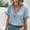 Blue T-shirt for women, variant on Womens Summer Tops Lace Patchwork Short Sleeve V Neck Shirts Casual Comfy Loose Solid Color Blouse Boho Vacation Tunic Pink XXL