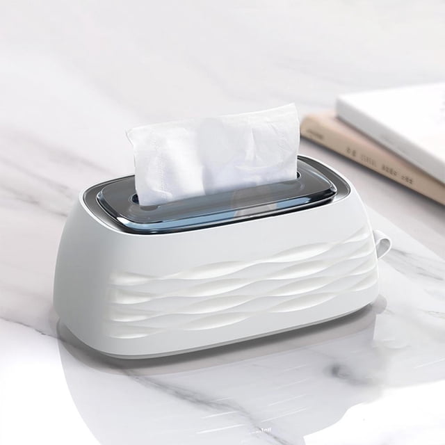 Feltree Multi-Functional Wall Mounted and Desktop Tissue Box for Living Room, Bedroom, Bathroom with Eco-Friendly Transparent Design