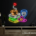 thumbnail image 4 of Glowneon Coffee Book Neon Sign, Coffee Shop Led Sign, Book Store Sign, 4 of 5