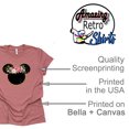 thumbnail image 4 of Women and Teen Floral Mickey Flower Shirt Adult Women Ladies Boho Character Tshirt (Mauve, 3X Large), 4 of 7