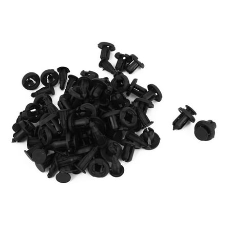 Uxcell  10mm Hole Plastic Rivet Car Door Trim Panel Retainer Fastener Black (Best Rivets For Plastic)