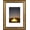 Dark Gold-Brown, variant on , 8x10 Antique Black with Silver Trim Color Frame - Easel Stand, Sawtooth Hanger - Landscape, Portrait Display - Great for Postcards, Photographs