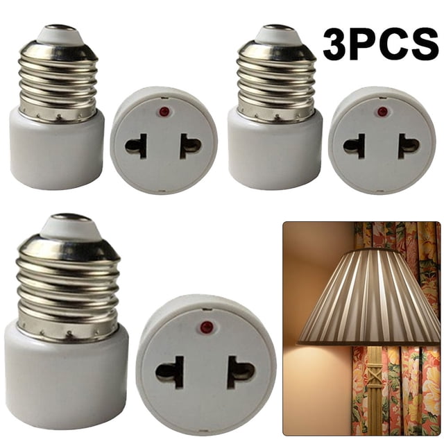 3 Piezas E26/E27 Conector Clavija Toma para Porche Garaje (A)