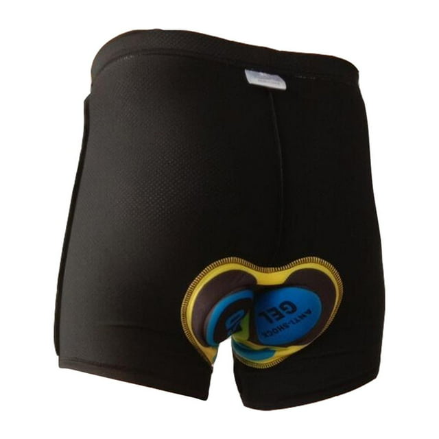 Pantalones cortos de ciclismo acolchado Hombreujeres Bicicleta Ropa interior con almohadilla Cojín Negro M Zulema Pantalones cortos de ciclismo acolchados