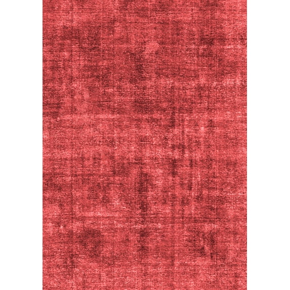 Ahgly Company Machine Washable Indoor Rectangle Abstract Red Modern Area Rugs, 2' x 4'