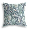 thumbnail image 2 of 16" Gray Indigo Springtime Indoor Outdoor Throw Pillow, 2 of 4