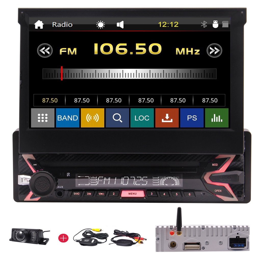 7 Inch Wince 6.0 InDash Car Stereo Single 1 Din Head Unit Auto Radio