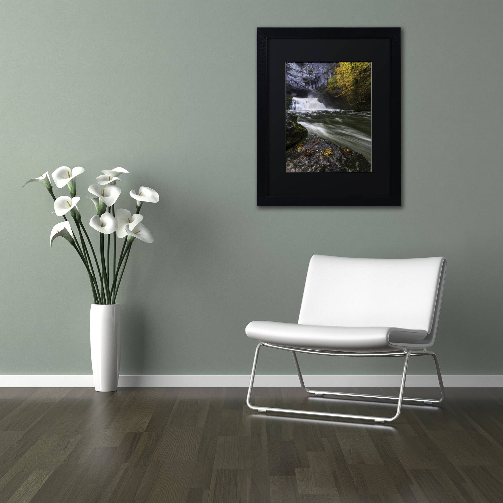 Trademark Fine Art "Perfect Harmony" Canvas Art by Mathieu Rivrin, Black Matte, Black Frame