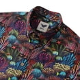 thumbnail image 2 of Mens Hawaiian Shirt Short Sleeve Fish Shirt Coral Reef Cotton Beach Shirt Magical World Coral Reef By Uta Krogmann, 2 of 8