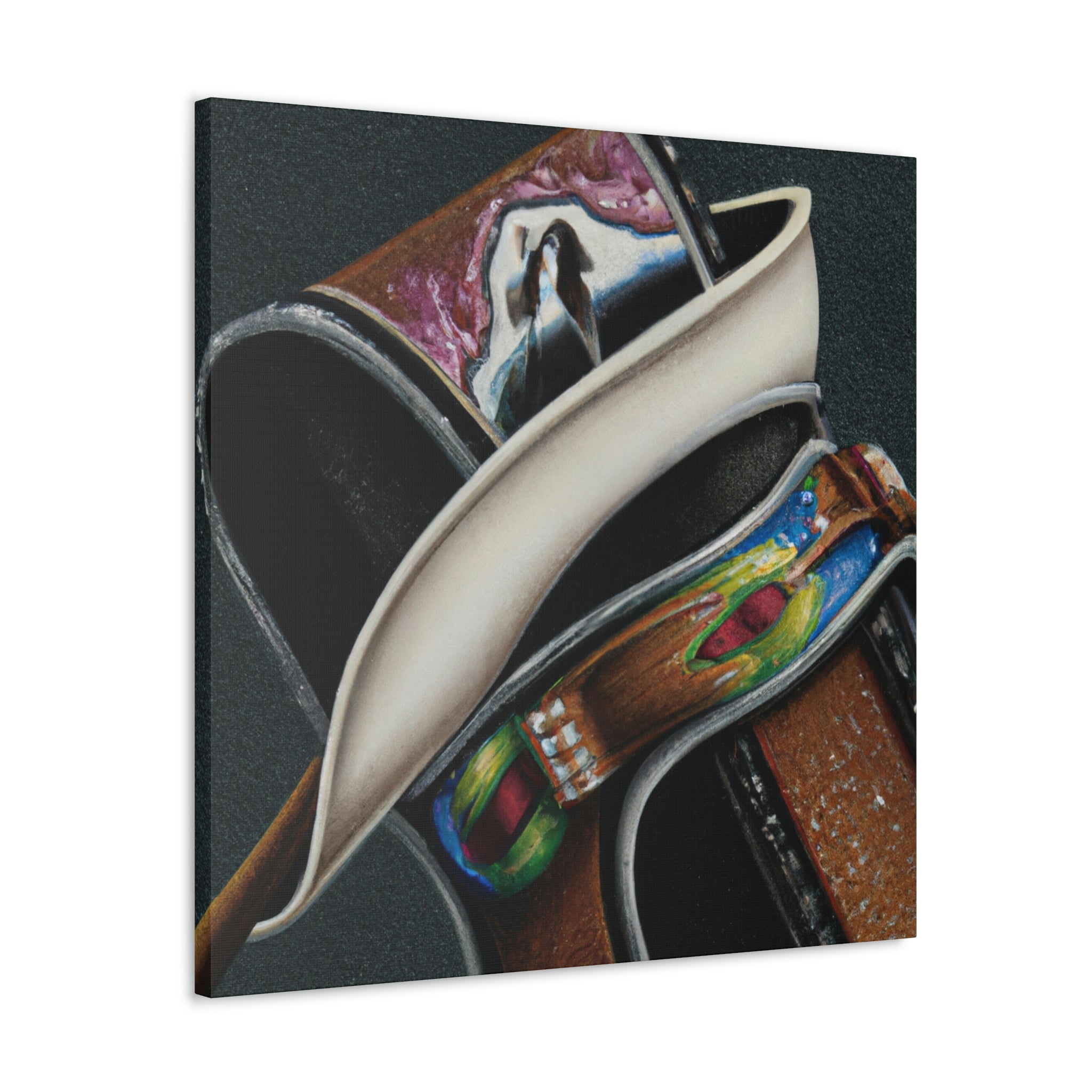 "Leather Holster Exposed. - Canvas