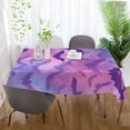 thumbnail image 6 of 60x108 Inch Tablecloth Polyester Square Tablecloth for Home Kitchen Dinner Decor Purple and Pink Bats, 6 of 9