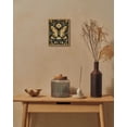 thumbnail image 2 of Drsoum Vintage Flowers Butterfly Canvas Prints Home Decor Painting Picture Bedroom Wall Art Bathroom Living room 8x10in Brown Framed, 2 of 7