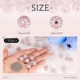thumbnail image 2 of Perlas de strass TINKRSTUFF, 150 unidades, 10 mm, color rosa AB Shine, 2 of 6