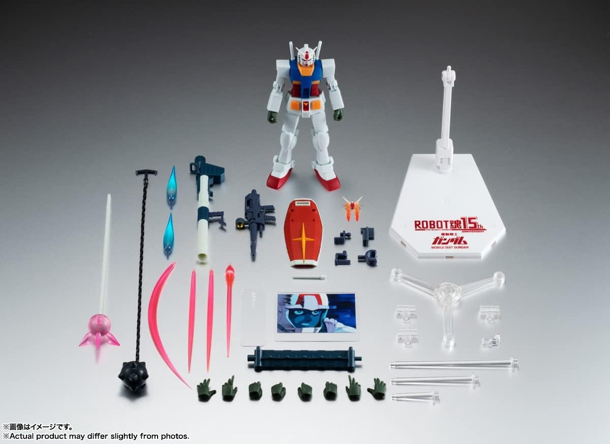 Tamashii Nations - Mobile Suit Gundam -  RX-78-2 Gundam ver. A.N.I.M.E. ~Robot Spirits 15th Anniversay~, Bandai Spirits The Robot Spirits Collectible Figure