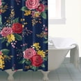 thumbnail image 4 of Pioneer Flower Floral Print Pattern Shower Curtain 72"x84" ,Bathroom Decorative Shower Curtains Set with 12 Hooks,Modern Waterproof Washable Shower Curtain, 4 of 6