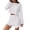 White, variant on SAZBJOJN Pajamas for Women Set 2 Piece Simple Long Sleeve Top And Shorts Comfy Sleepwear Set Casual Soft Breathable Loose Loungewear Womens Pajama Sets White Size M