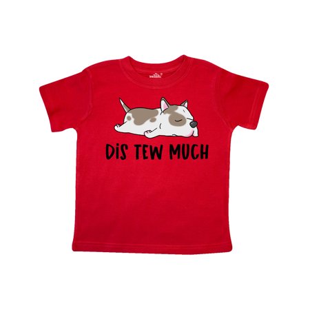 

Inktastic Napping Dis Tew Much Pit Bull Spots Gift Toddler Boy or Toddler Girl T-Shirt