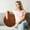 Brown_New#1706, variant on Pumpkin Shaped Sofa Cushion, Soft Decorative Seat Pad for Living Room, Tatami, Window, Multi-Color (35x35x15cm), Comfortable Plush Pillow for Home & Halloween