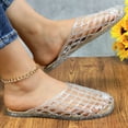 thumbnail image 3 of COM STAR Women Jelly Sandals Lightweight Mesh Flat Summer Slip-On Beach Sandal for Casual Wear Vacation and Daily Outings, 3 of 6