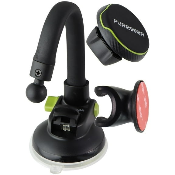 PureGear Universal Cradle Suction Cup Dash Mount for Cars and Vehicles - Black (Like New)