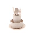 thumbnail image 1 of Feltree 6pc Bowl Cup Spoon Fork Chopsticks Tableware Portable Home Going Out Tableware Set, 1 of 6