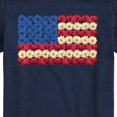 thumbnail image 3 of Instant Message - Flower USA Flag Short Sleeve Graphic T-Shirt, 3 of 6