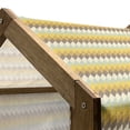 thumbnail image 5 of Geometric Pet House, Abstract Mosaic Style Composition with Rhombuses and Herringbone Zigzag Lines, Outdoor & Indoor Portable Dog Kennel with Pillow and Cover, 5 Sizes, Multicolor, by Ambesonne, 5 of 5