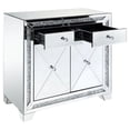 thumbnail image 6 of ACME Noralie Console Table, Mirrored & Faux Diamonds, 6 of 7