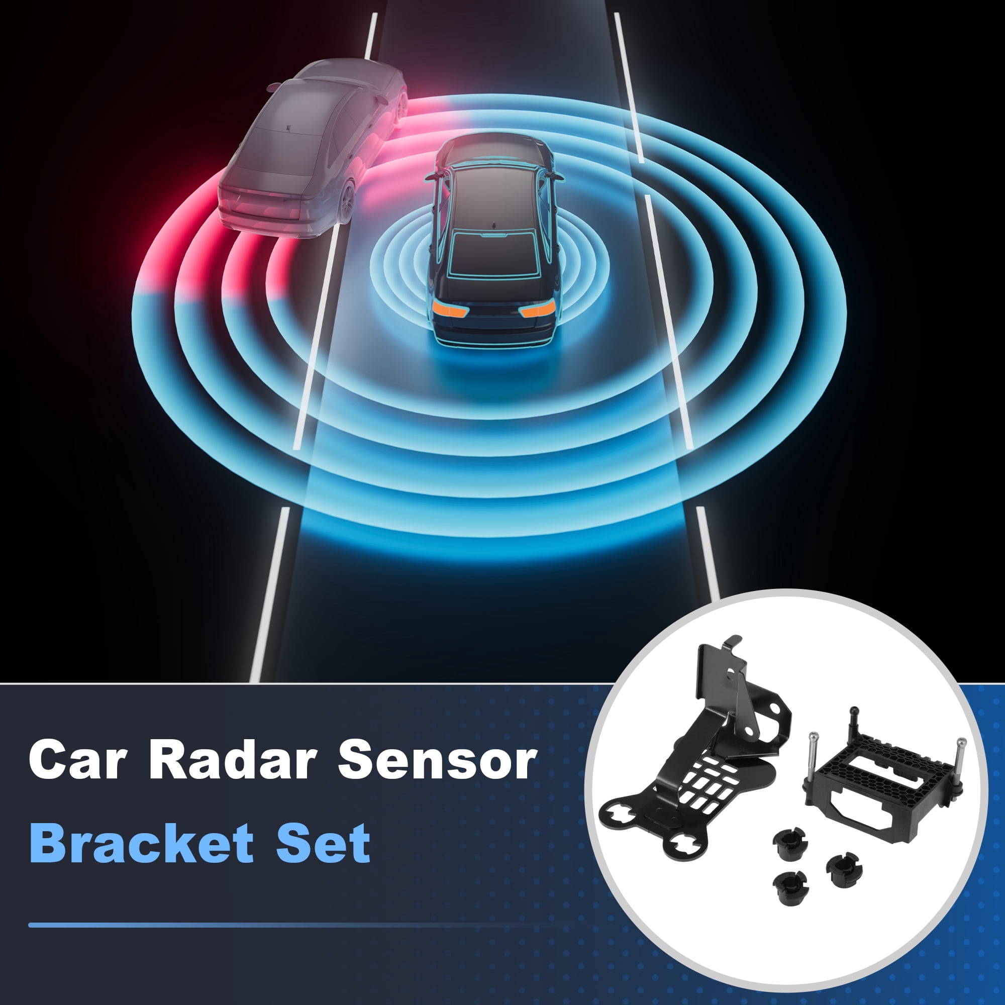 Unique Bargains Radar Bracket Set for Honda Civic 2019-2021 with 3 Mounting Clips