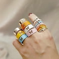 thumbnail image 4 of Hollow Ring Ins Girl Vinta Ring Adjable Ring Ring Set, 4 of 5