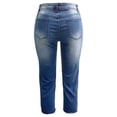 thumbnail image 4 of frariair ​Classic Womens Denim Capris Stretch Fabric Comfortable Jeans For Casual Wear With Traditional Pockets​ Blue, 4 of 4