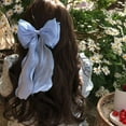 thumbnail image 3 of 4PCS Cute Mesh Big Hair Bows for Women Hair Bow Clips Hair Ribbons Aesthetic Bow Accessories for Women Thin Hair, 3 of 5