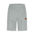 thumbnail image 4 of Mens Ribbed Knit Cargo Shorts Summer Fashion Jacquard Casual Short Pants, Knee Length Outdoor Moisture Wicking Regular Fit Shorts for Vacation, 4 of 7