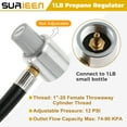 thumbnail image 3 of 5430 Propane Regulator Extension Hose 3FT, Propane Regulator with 1LB Cylinder Connector, Compatible with Old Coleman PowerPack, Tabletop and More Propane Stove (NOT for Roadtrip Grill), 3 of 5