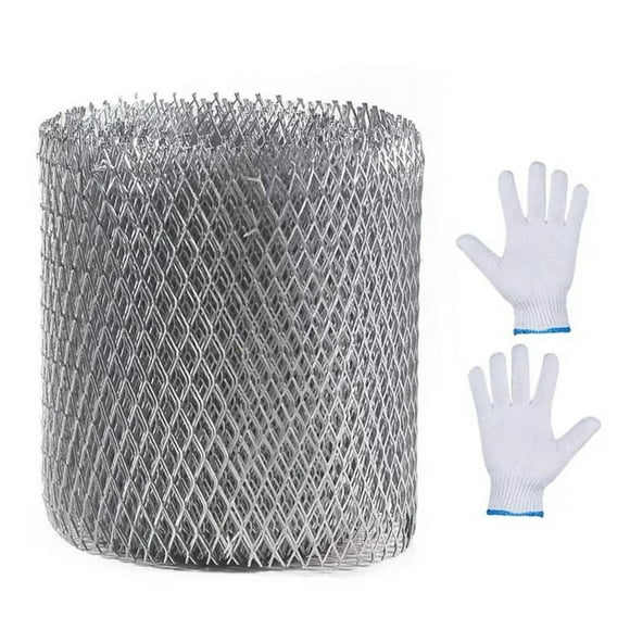 Aluminum Gutter Protection Net Anti-Leaf Net Cover Gutter Filter Guard