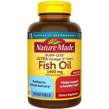 UPC 031604029159 product image for Nature Made Ultra Fish Oil - Burp-Less 1 400 Mg 90 Sgels | upcitemdb.com