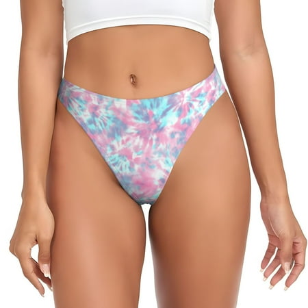 Sigee Tie Dye for Women s G-String Panty  Low Rise  Soft Lace Perfect for Everyday Wear or Special Occasions-X-Large